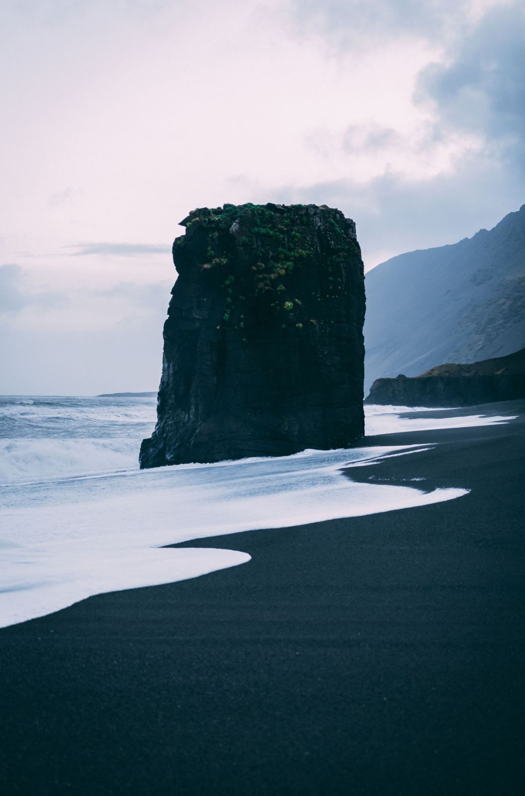 Sea stack near Vík · Sebastian Palomino